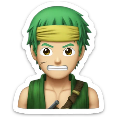 Roronoa Zoro one Piece sticker