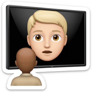 watch video on large screen sticker