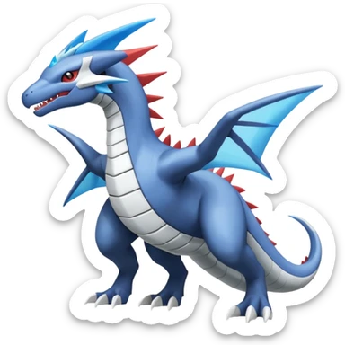 Latios-Latias-Salamence-Salandit-Zekrom-Dialga-Amaura-Reshiram-Palkia-fusion-Fakémon-Pokémon-creature (Full body) sticker
