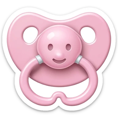 Light pink pacifier  sticker