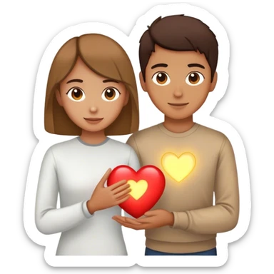 **A glowing heart inside a person’s chest, radiating outward.** Someone else stands in front of them, their own heart beginning to glow as well.

This represents the idea that **true love isn’t about giving someone your love to keep—it’s about lighting up the love they already have inside them.** ✨ sticker
