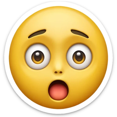 Create a Shock reaction emoji for a new social media app sticker