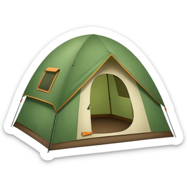 camping tent sticker