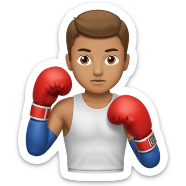 guy workout boxing  sticker