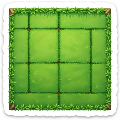 RPG grass terrain tile top-down view sticker