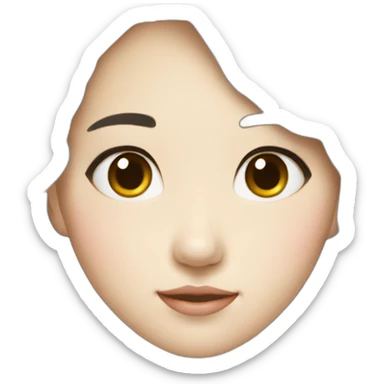 pretty korean girl sticker