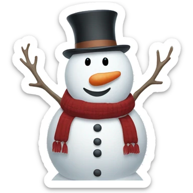 snowman sticker