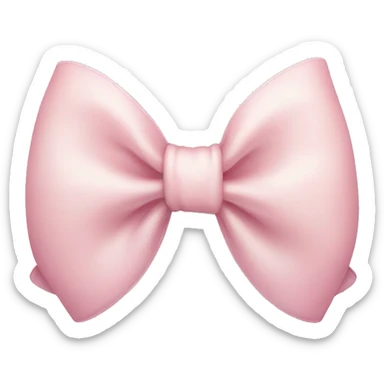 Light pink bow sticker