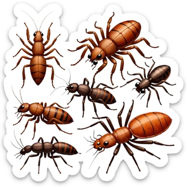 cockroaches, centipedes, and spiders sticker