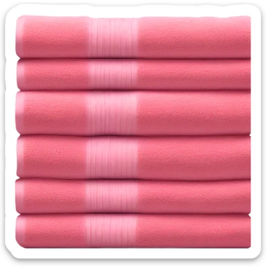 pink variety stack of towels sticker