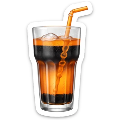 Czech Kofola black and orange  sticker