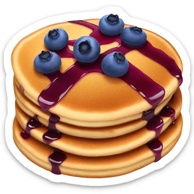 Blueberry pancakes  sticker