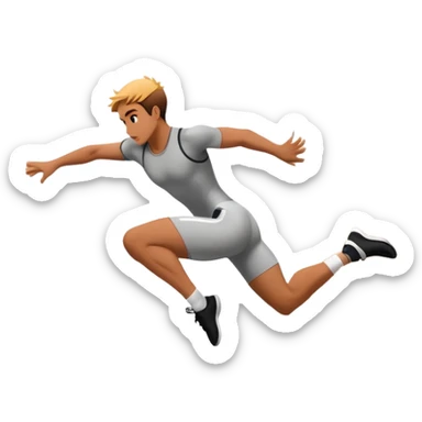 A person leaping between buildings or scaling a wall with agility and precision. The scene captures dynamic motion, showcasing strength, flexibility, and the thrill of urban acrobatics against an urban cityscape backdrop. sticker