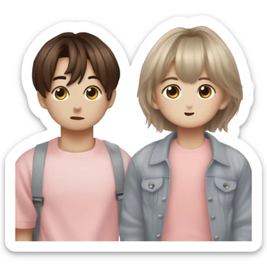Jeon Jungkook and Kim Taehyung  sticker