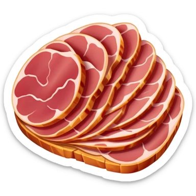 Spanish ham sticker
