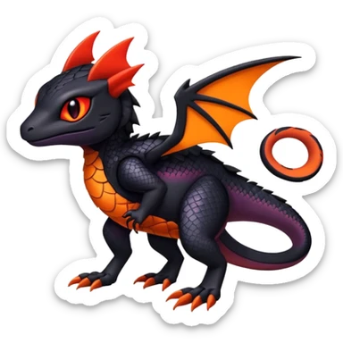 Salandit-Noibat-Litten-Hybrid (Full body) sticker