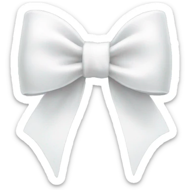 white bow sticker
