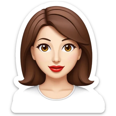 Cinematic Realistic Nancy Ajram Pop Culture Emoji, depicted with a charismatic modern portrayal of the celebrated singer rendered with crisp detail and energetic lighting. sticker