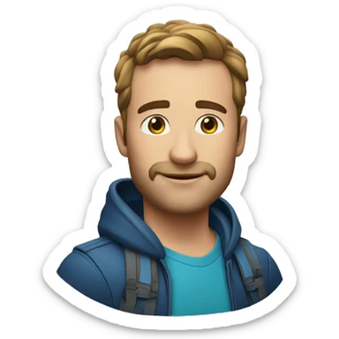 AD Laurent qui fait un clin d’œil  sticker