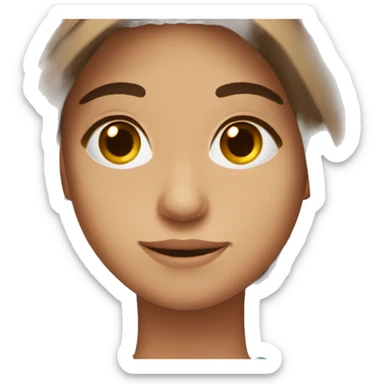 23 years old, brown-haired, argentinian, with brown hair sticker