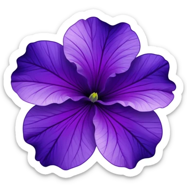 Purple-Violet-Indigo-Purple-Gradient Petunia  sticker