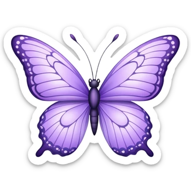 Lavender butterflies  sticker
