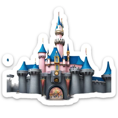 Disneyland castle sticker