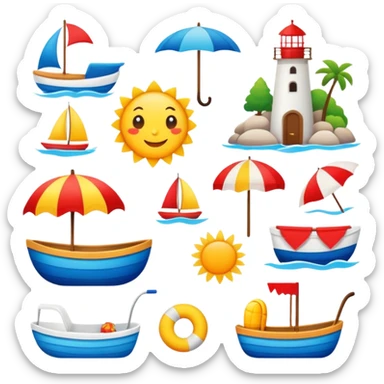 scandinavian summer sticker