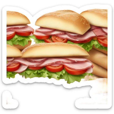 Wet sloppy Italian sub sticker
