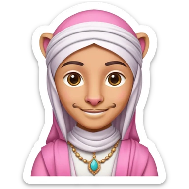 Pink panther wearing Arab clothes sticker