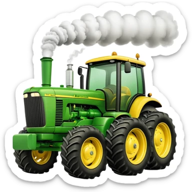 Gör en john deere med straight pipe och deoder snygg sticker