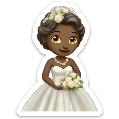 Singe en robe de mariée sticker