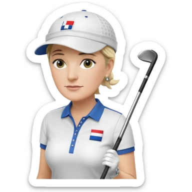 Marine Le Pen qui fait du golf  sticker