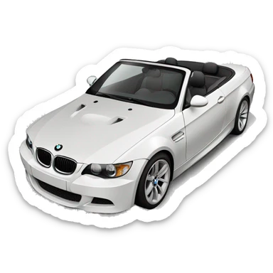 bmw e93 cabrio white sticker