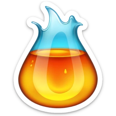 molten glass sticker