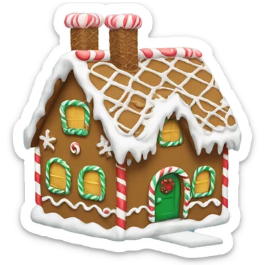 Gingerbread house sticker