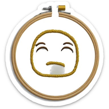 Embroidery hoop  sticker