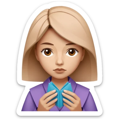 the woman who does origami sticker