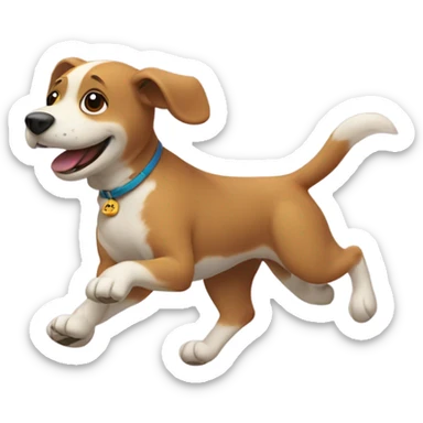 Dog dancing gif sticker