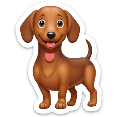 Sausage dog sticker