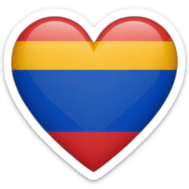 heart with the flag of Armenia and Central Africa inside sticker