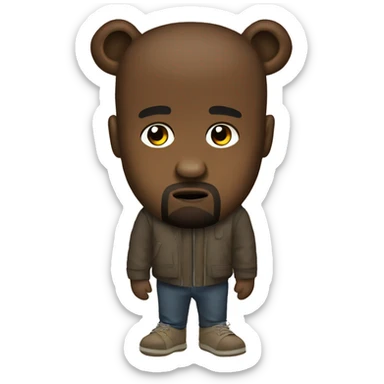 Kanye west bear sticker