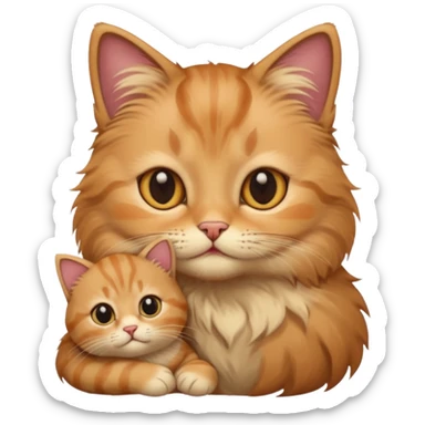 Cat withe baby sticker