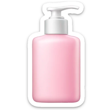 Light pink lotion bottle sticker