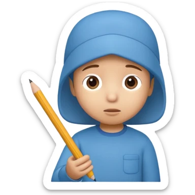 Ders çalışan pocoyo sticker