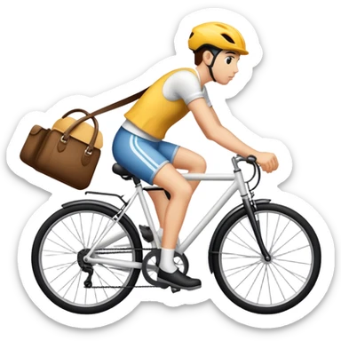 Bike hits pedestrians  sticker