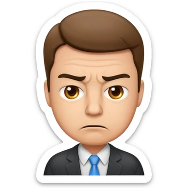 irritated manager  sticker