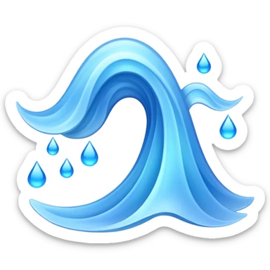 wave signals sticker