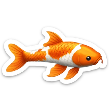 Koi fish sticker