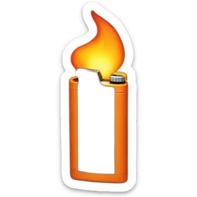 Fire or lighter sticker